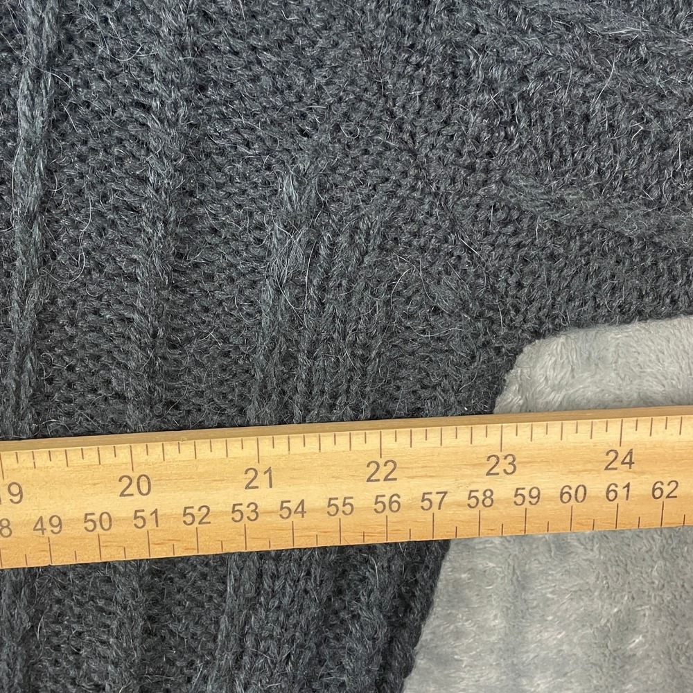CP Shades Sweater Medium Black Mohair Alpaca Mix Knit Pullover Old‎ Money Staple - Picture 5 of 7